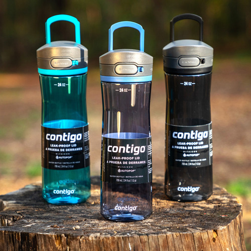 Botellas Contigo 2 Pack Azul Y Negro De 709 Ml Libre Bpa