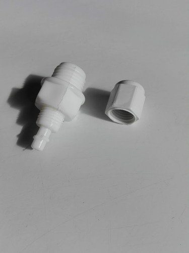 Imagen 3 de 6 de Conector Rosca 1/4 Para Manguera 6 Mm Heladeras Dispenser