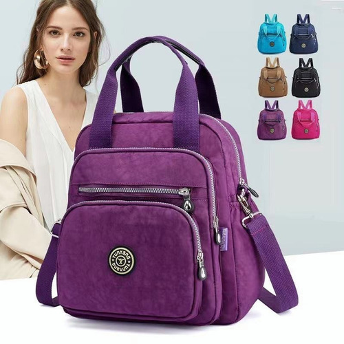 Mochila De Viaje Dos En Uno Morado Para Mujer