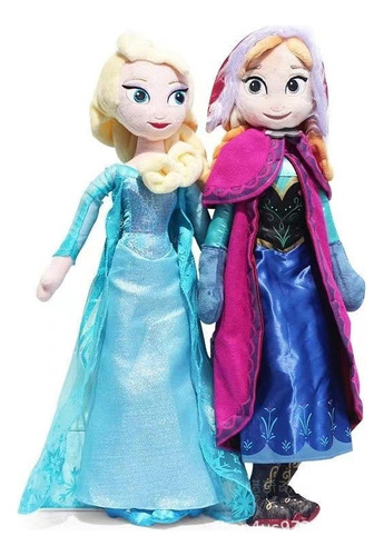 2pcs Frozen Elsa Anna Muñeca Peluche Juguete Regalo 40cm