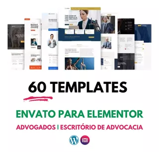 60 Templates Wordpress E Elementor Para Advogado