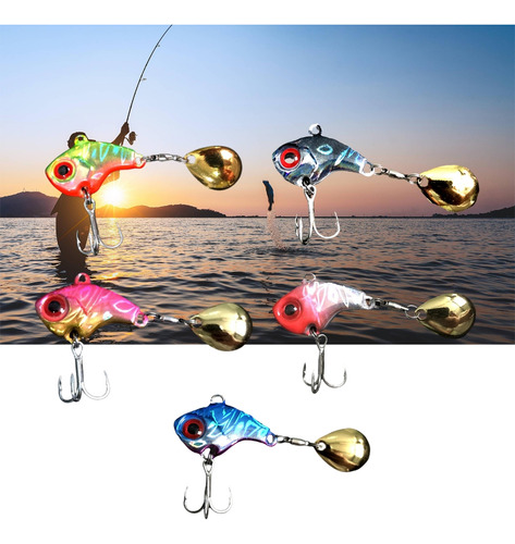 (a-9) Cuchara Giratoria De Metal Duro Para Cebos Para Peces,