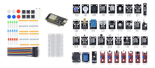 Kit Ultra Esp32 Usb C +40 Accesorios Robótica Estudiantes