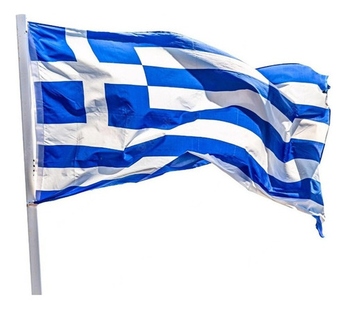 Bandeira Da Grécia Oficial Dupla Face (1,50 X 0,90