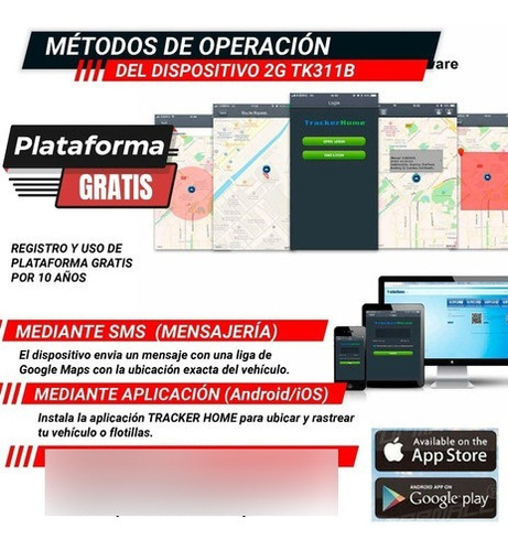 5 Gps Mini Tracker Localizador Vehicular Tk311b Plataforma