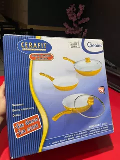 Juego De Sartern De Ceramica Cerafit Gold Edition