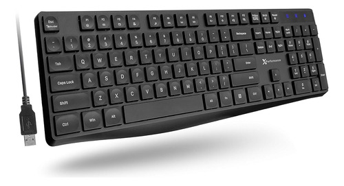 Teclado Ergonómico Para Computadora Con Cable, Teclado Usb P