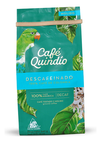 Café Quindío Descafeinado Café Sin Cafeína Quindío 340g