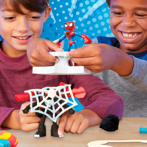 Set De Masas De Play Doh De Marvel Spiderman Lanza Y Atrapa