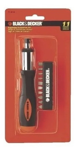 Kit Atornillador Y Puntas 11 Piezas Black Decker 71-911e