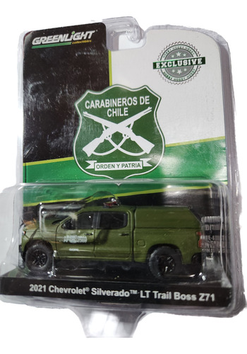 Chevrolet Silverado Carabineros De Chile Greenlight 1/64