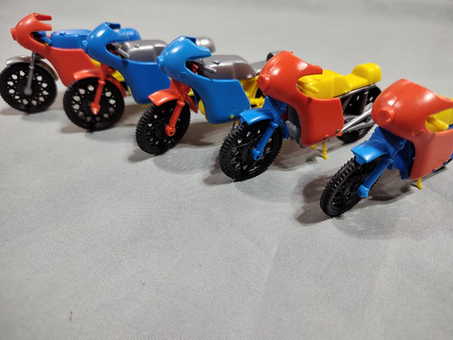 Retro Vintage Lote X 5 Motos De Carrera Souvenir Hong Kong