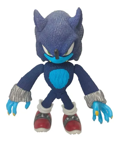 Sonic boom shadow lobo juguete figuras con luz led 28cm. 2pz en