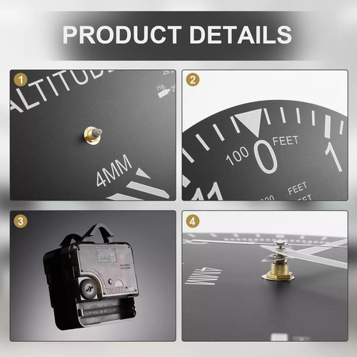 Reloj De Pared Con Altímetro Que Mide La Altitud