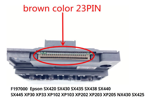 Cabezal Epson F197000 Tx420 Nx420 23 Pines Conector Marron