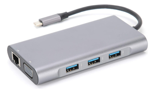 Estacion Acoplamiento 10 1 Concentrador Usb C Usb3.0 X 3 Pd