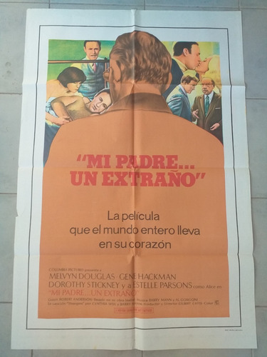 Antiguo Afiche Cine - Mi Padre ... Un Extraño * (Usado)