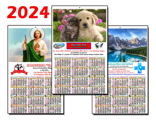 100 Calendarios 2019 Económicos 21cmx34cm Cartulina Opalina