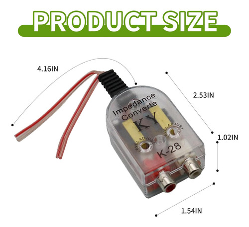 Reemplazo Convertidor De Audio Rca Para Automovil