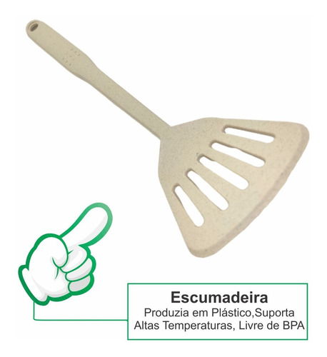 Imagem 4 de 7 de Jogo De Talheres Cozinha Pegador Espátula Escumadeira Concha