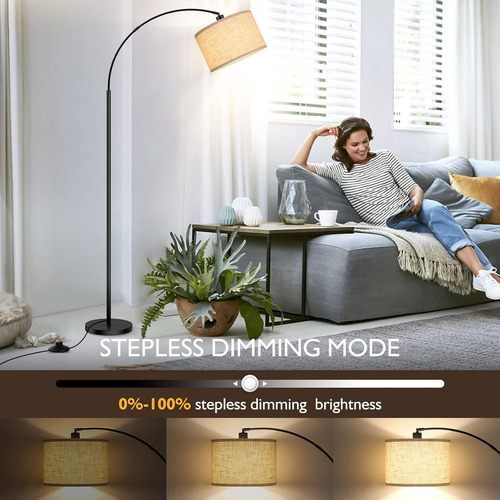 Lámparas De Pie Arco Para Sala De Estar Con Control Remoto