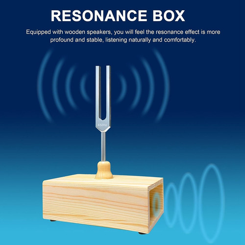 Diapasón De 432 Hz Con Caja De Resonancia, Para Curación De