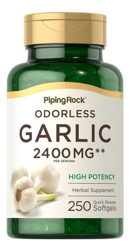 Ajo Sin Olor Alta Potencia Odorless Garlic 