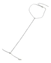 Comprar Arnés Choker Cinturón Simil Strass Plateado