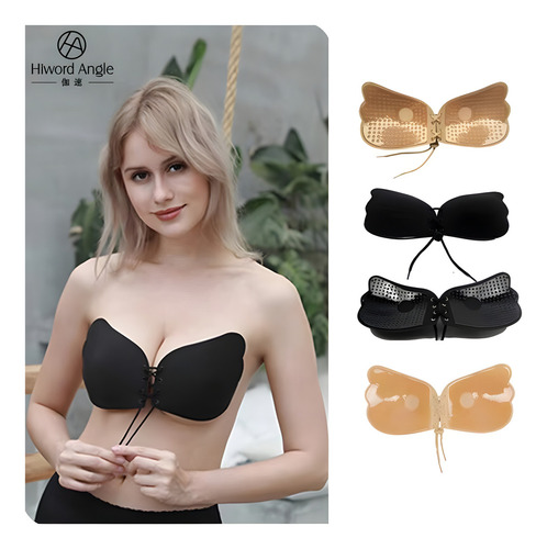 ` 3 Piezas Bra Strapless Push Ups Invisible Strapless Bra