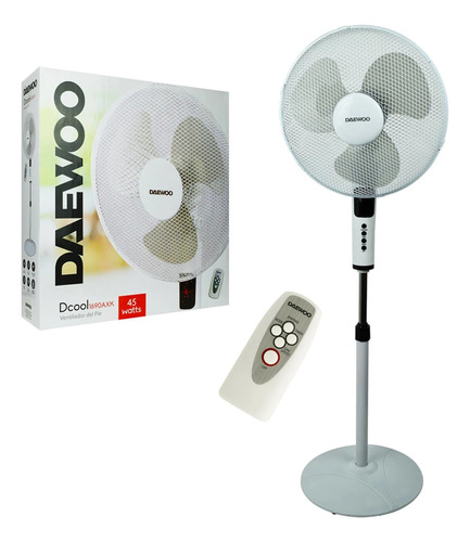 Ventilador Con Control Remoto 3 Vel + Timer + Giro Regulable