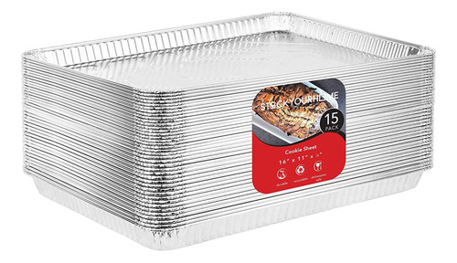 Stock Your Home Bandejas De Aluminio Para Hornear Galletas (