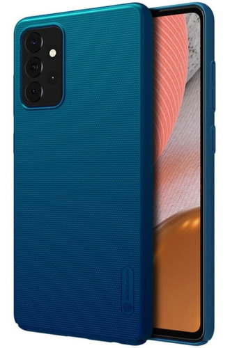 Case Delgado Mate  Para Galaxy A72 De Policarbonato Azul