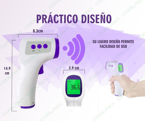 Termometro Digital Infrarrojo De Frente Sin Contacto Kodyee