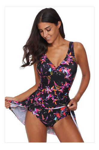 Traje De Baño Completo,vestidos Playa De Flores Mujer