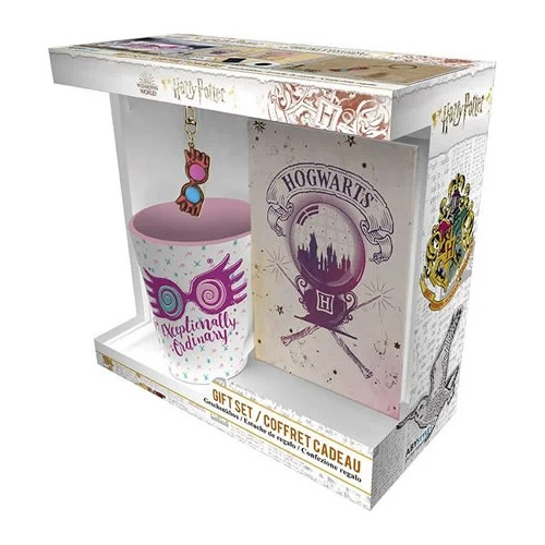 Harry Potter Set Taza Té + Llavero + Libreta Luna