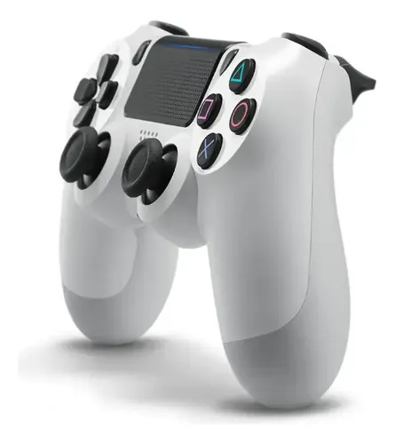 Joystick Ps4 sem fio Sony Dualshock 4 V2, cor branca | Frete grátis