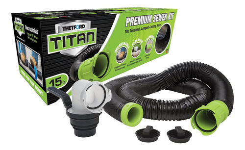 Titan 17853 15 Pies 15 Pies Kit De Manguera De Alcantar...