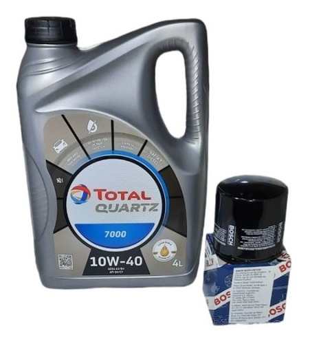 Filtro Bosch + Aceite Total 7000 4l Volkswagen Crossfox 1.4