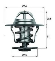 Tc054 Termostato Vw Polo Diesel 87¿