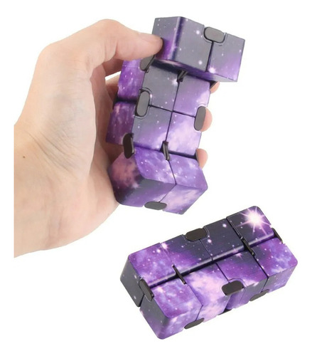 Cubo Infinito En Caja Cube Fidget Infinity Toy Anti Estrés 