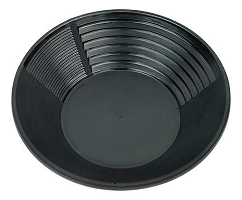 15 Pulgadas De Oro Panning Basin Nugget Sluging Pan Con Color Negro