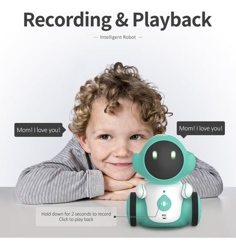 Juguete Robot Interactivo Gilobaby Control Voz Tacto 6+ Años