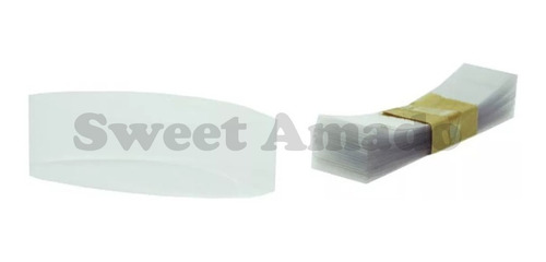 Imagem 1 de 1 de .100 Lacre Pote Geleinha 40ml 38mm Termoencolhível Incolor