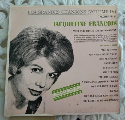 Frances, Jacqueline, Francois, Vol. 4, Lp 12' 