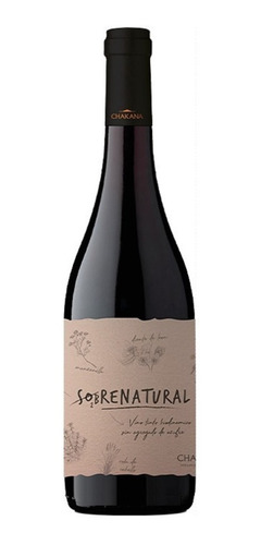 Vino Chakana Sobrenatural Tinto Organico Sin Azufre