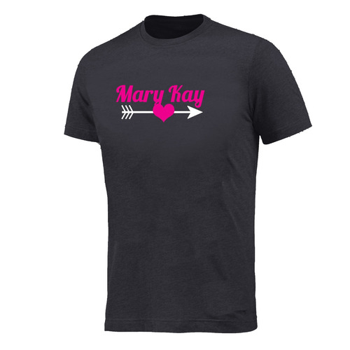 Camisa Mary Kay Camiseta Algodão Malha Preta #ts1744