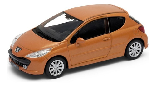 Welly 1:34 Peugeot 207 Naranja Metalizado 42370cw