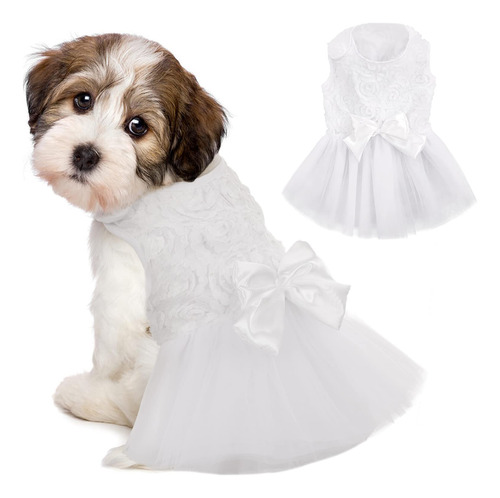 Idomik Vestido De Boda Para Perro, Falda De Princesa Con La.