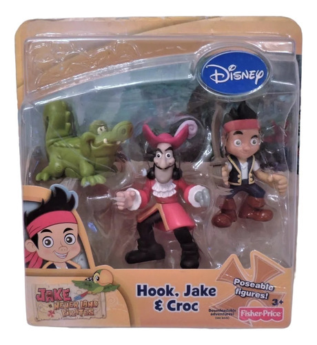 Fisher Price Set De Figuras De Pirata Jake Con Hook Y Croc!