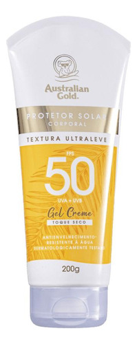 Australian Gold Gel Creme Fps 50 Protetor Solar 200g